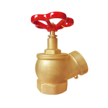 Factory sell brass 2" F x F stop valve fire safety valve 300 PSI red painted iron hand wheel valve
